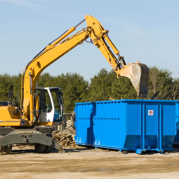 can i choose the location where the residential dumpster will be placed in Fair Lakes VA